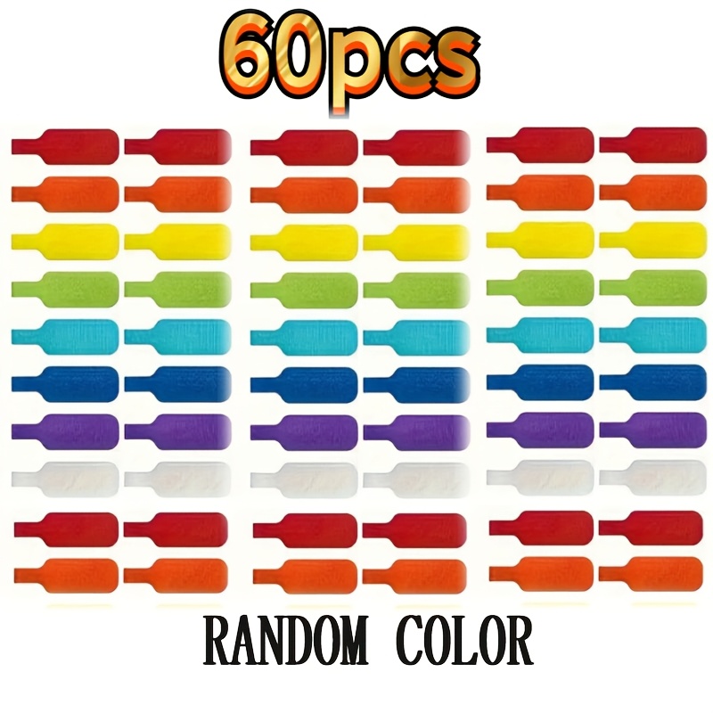 10/30/60 Cable Label, Self-adhesive-reusable, Color Nylon Identification Tape, Wire Classification Binding Tape, Suitable For Organizing Electronic Products, Computers, Etc