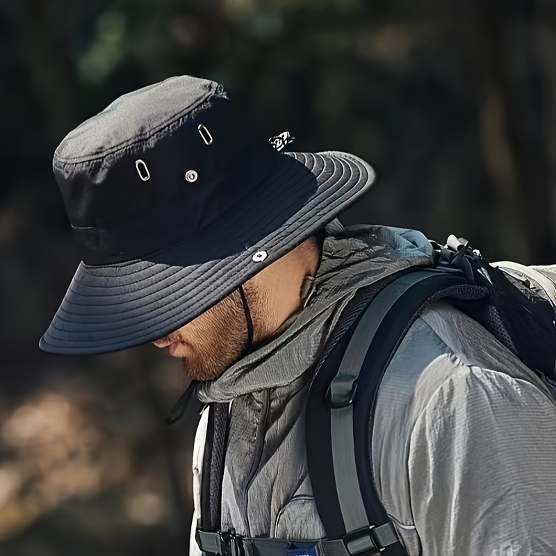 Quick Dry Tough Headwear Bucket Hats for Men and Women, Sun Protection Hat for Fishing, Beach, and Outdoor Sports,Temu