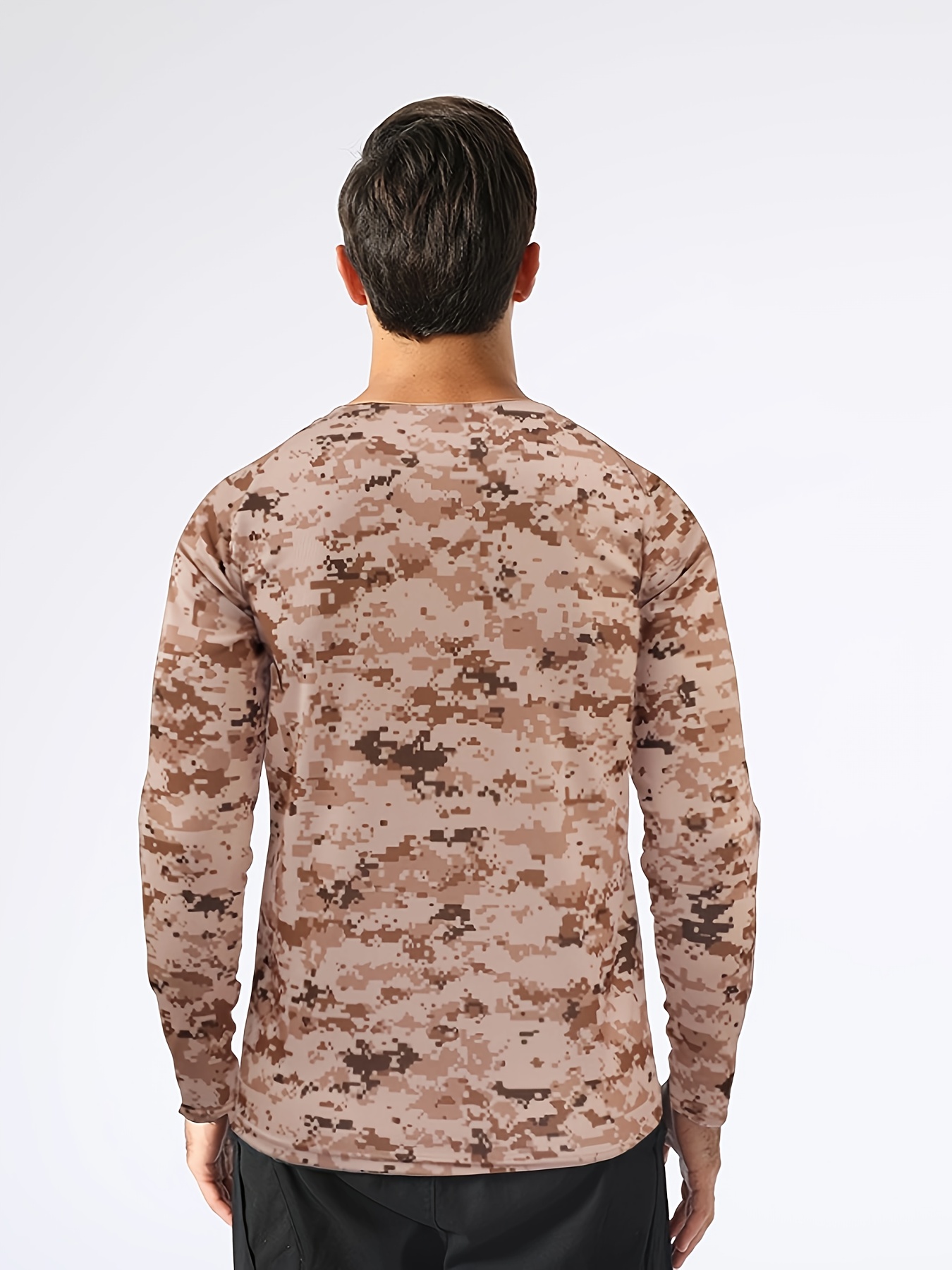mens camouflage long sleeve shirt stylish comfortable Temu