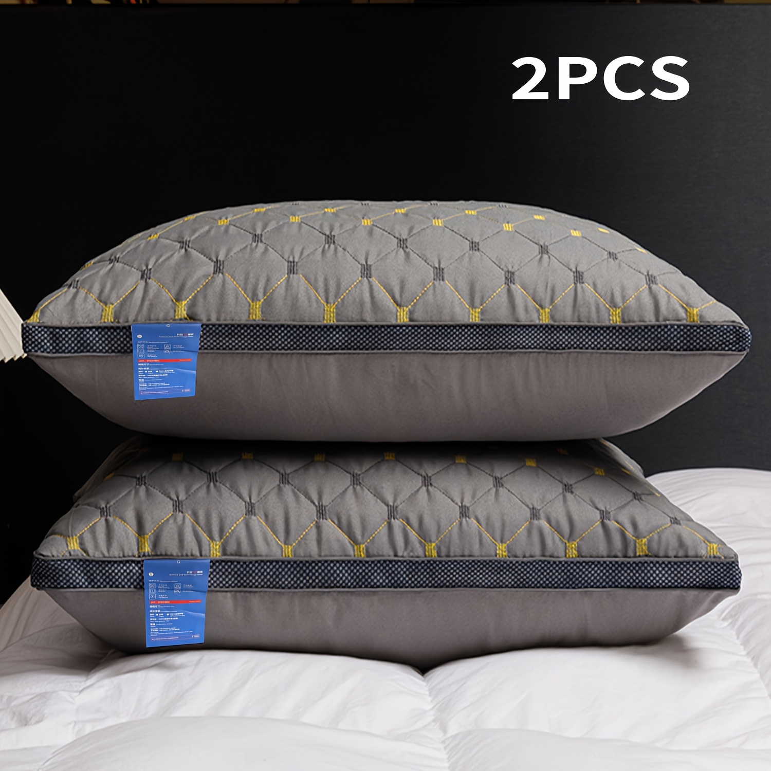 juego almohadas lujo esponjosas gran comodidad Temu Guatemala