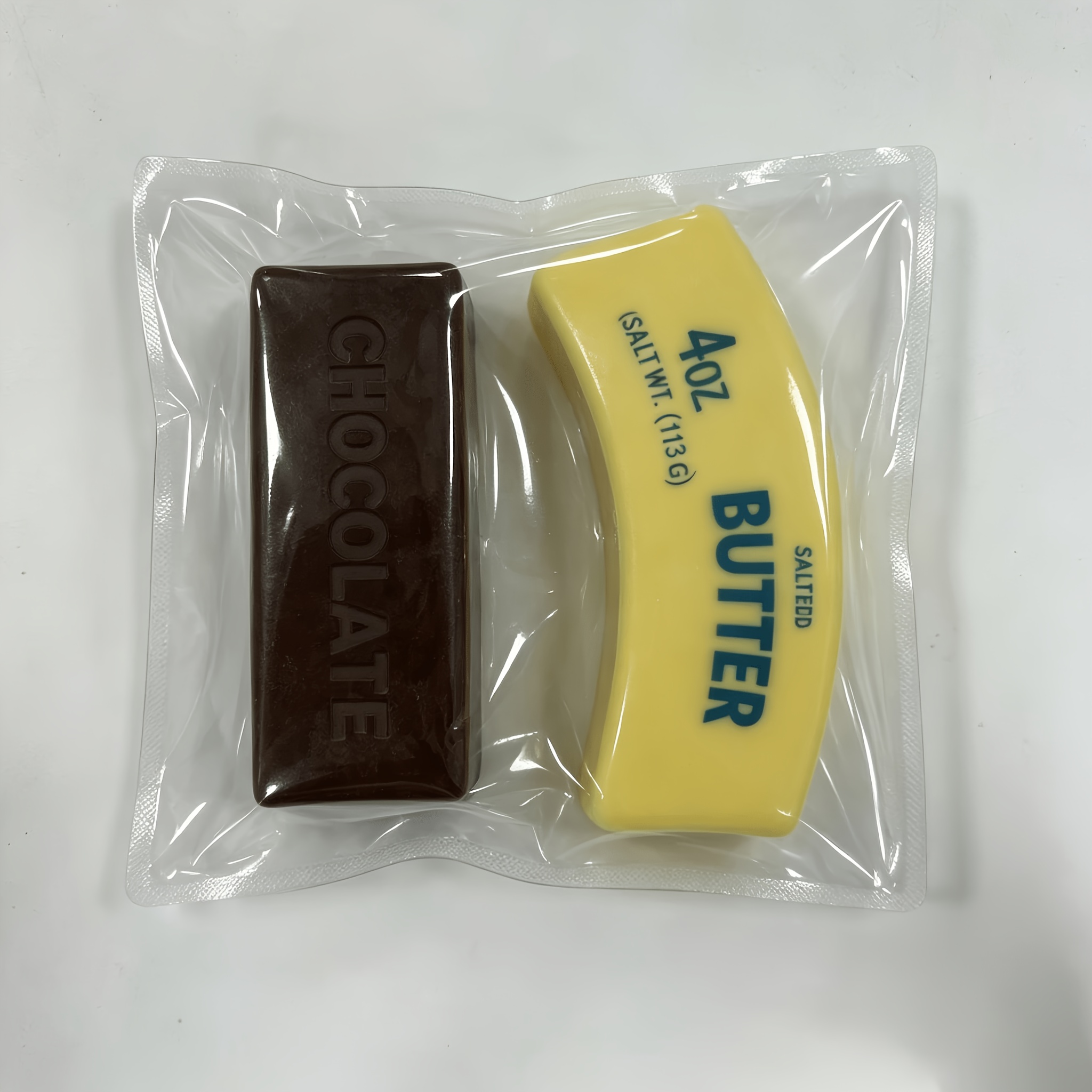 Image of Chocolate & Butter Bar Toy Set. Slow Rebound Brown Chocolate, Super Soft Butter Bar. Candy Bag Fillers, Party Favors & Classroom Rewards, Ideal Gifts For , Random Color