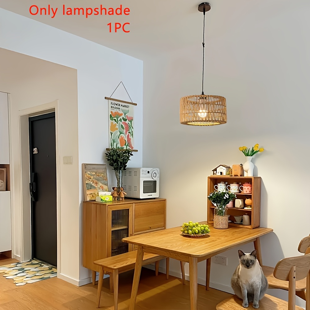 round cylinder lampshade warm romantic shade no accessories included simple and elegant shade suitable for chandeliers ceiling lights bohemian   ambient light fixture details 3