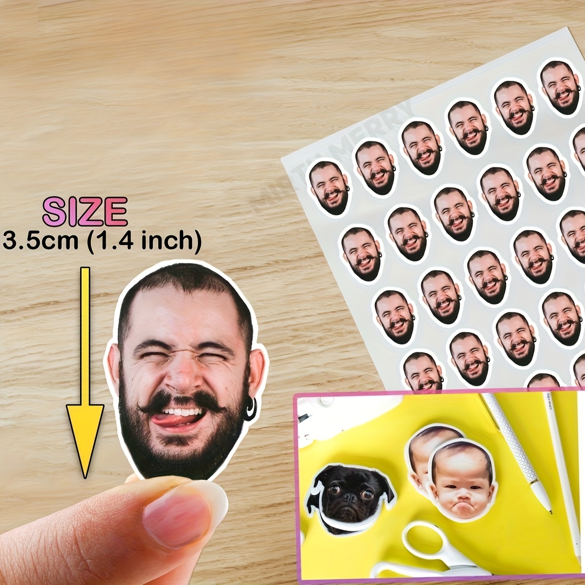 Image of 50pcs Of Confetti For A Hen Party, Including Groom Stickers, Groom Face Decorations, And Bachelorette Favors For Table Decor