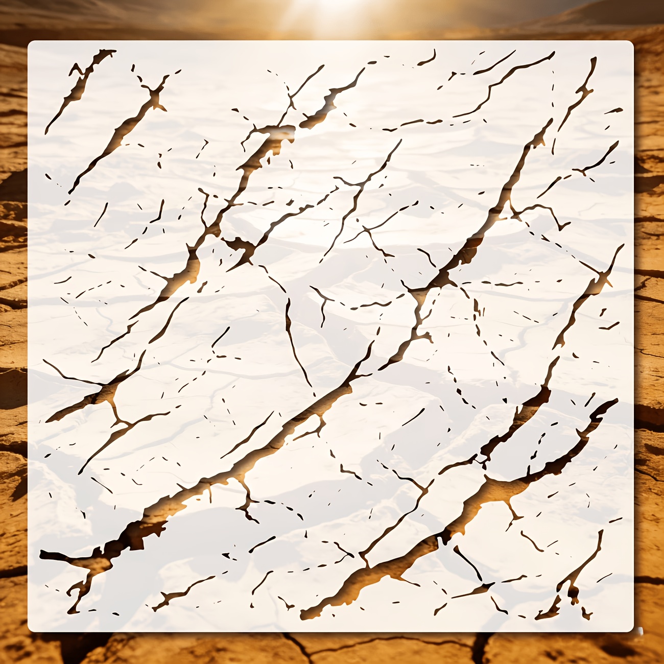 TEMU Plantilla de Mármol Reutilizable de 11.8 X 11.8 Pulgadas, Utilizada para Pintar, con Plantilla de Dibujo con , Adecuada para Manualidades, de