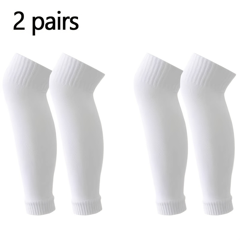 TEMU 2/6-pair Black And White Soccer Socks, Unisex Long Sports Socks, Reduces Friction, Micro-compression, Suitable For Soccer, Basketball, Cycling,