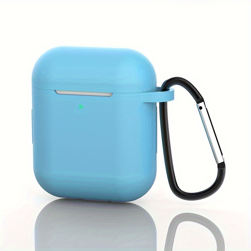 Funda para Auriculares Inalámbricos de Silicona Suave Azul Claro compatible  con Airpods
