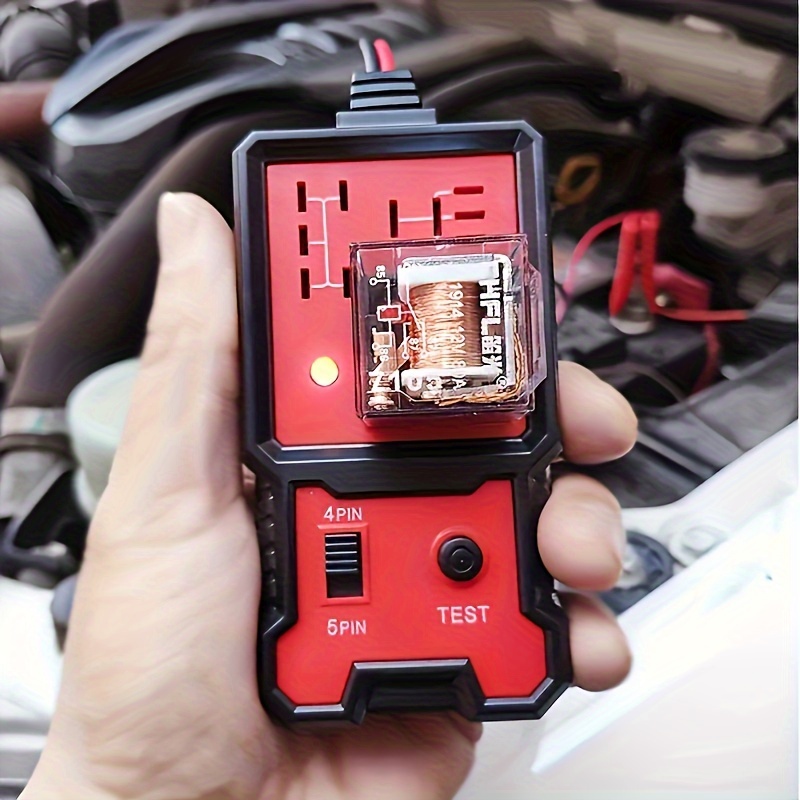 

Tester For 12v - Car Diagnostic Tool With Battery Clips, Fits 4-pin & 5-pin Relay Tester Automotive