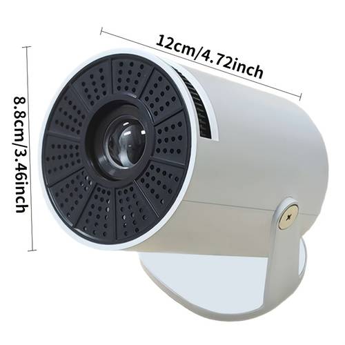 item picture Portable Projector, ° Flexible Rotating Gray Projector with Manual Keystone Correction, -Degree Rotatable Stand, Suitable for Office and Home Theater, Mini Multi-Directional Projector