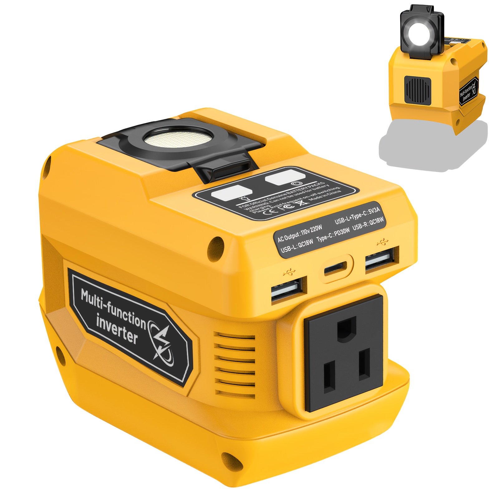 220w portable power station 20v battery power Temu Canada