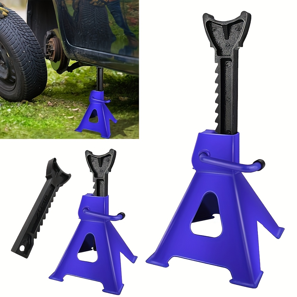 Set of 2 Heavy Duty Adjustable Metal Jack Stands