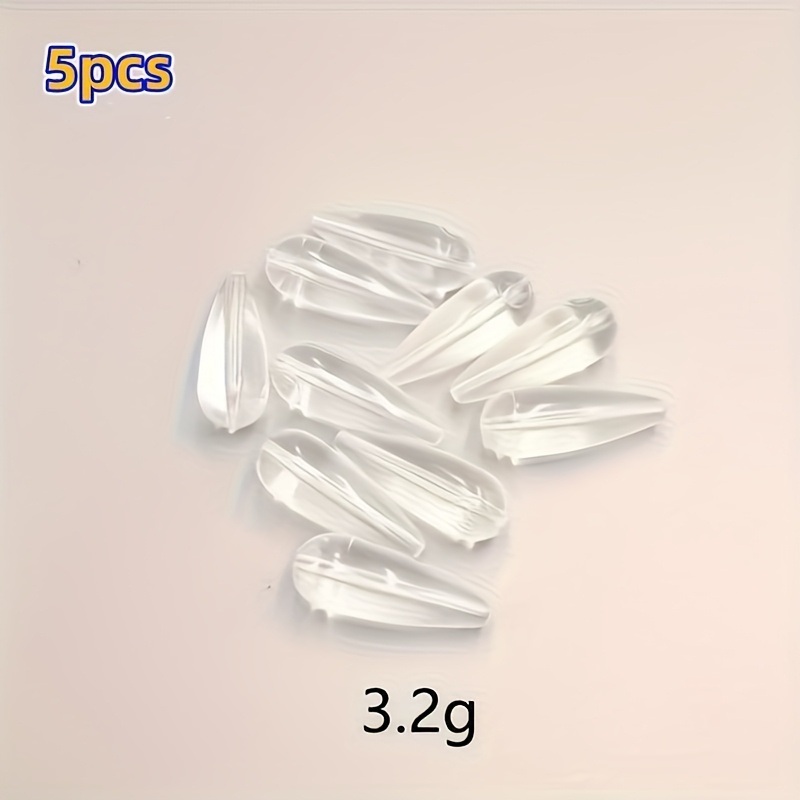 5 Transparent Fishing Floats, Lighter Launch Additions, Casting Aids, Sinking, Floating, Fly Aids, Lure Casting Aids