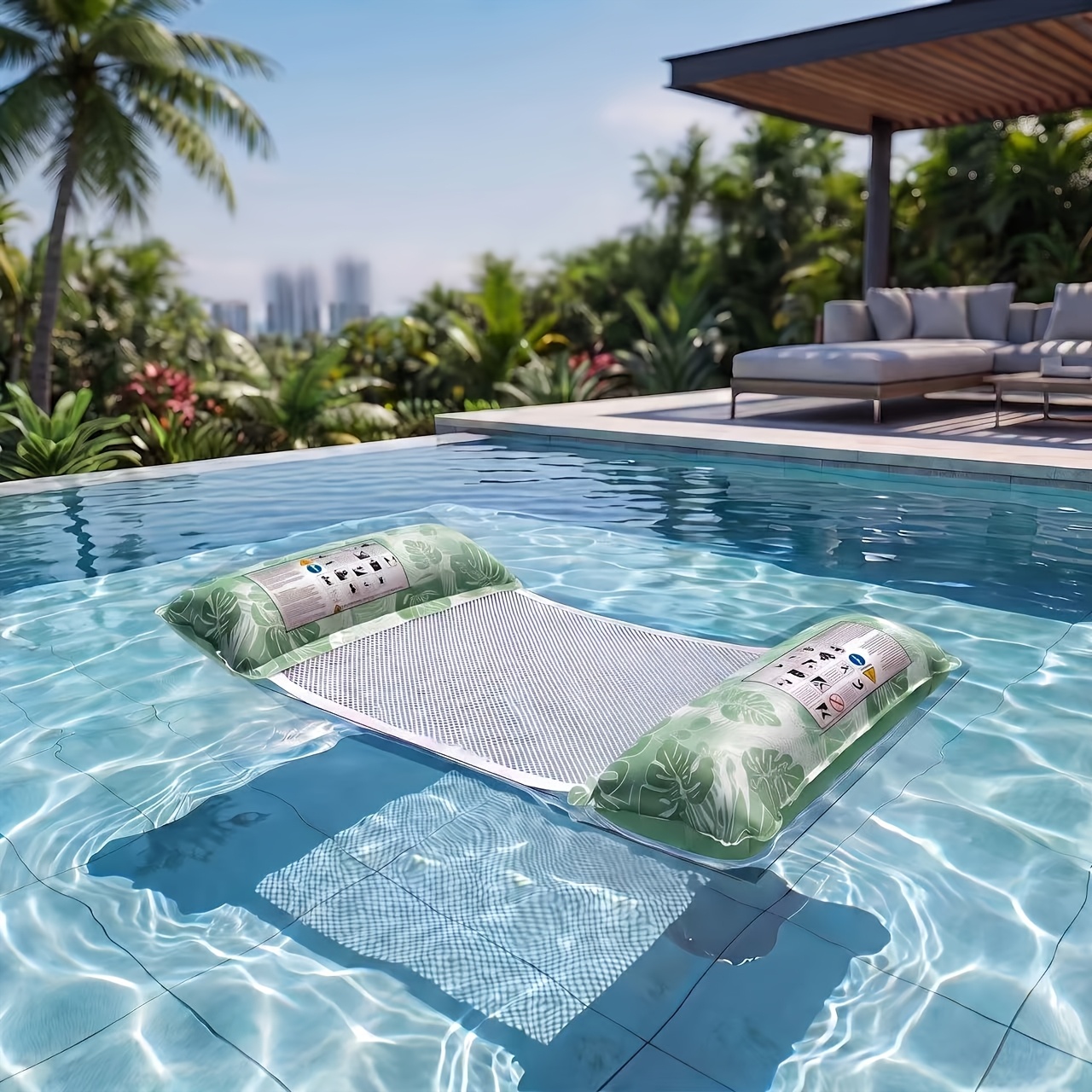 4-In-1 Multifunctional Inflatable Water Hammock for Pool & Beach