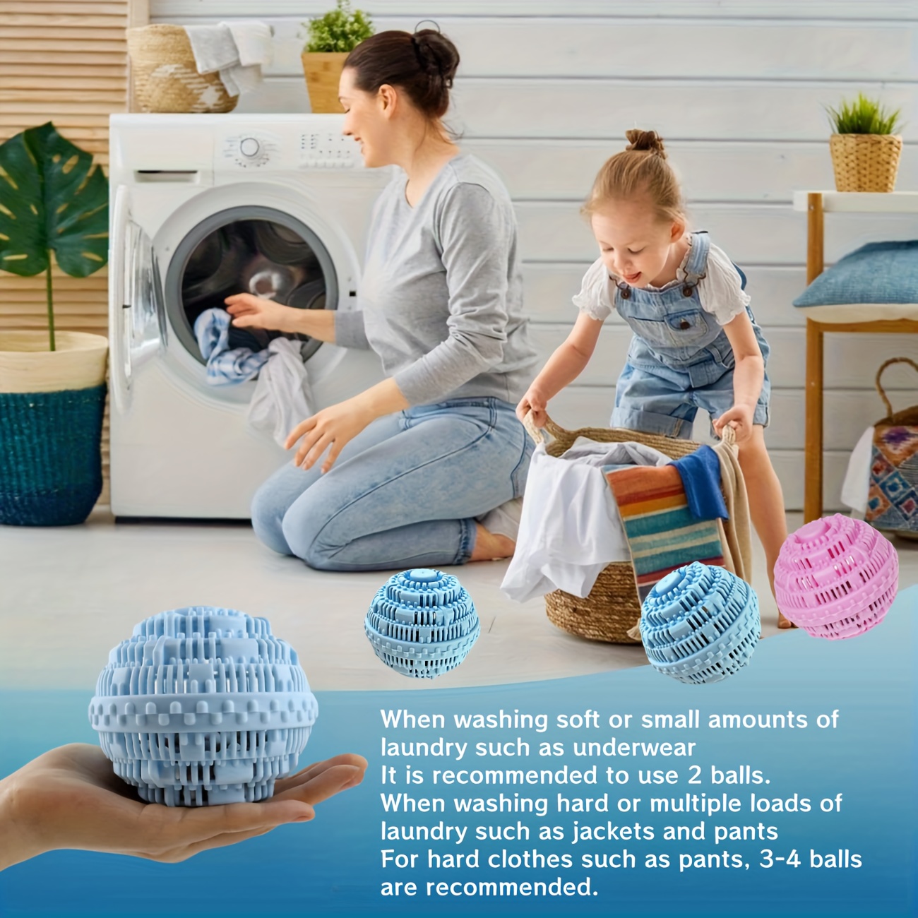 2pièces billes lavage vêtements propres réutilisables Temu Mauritius