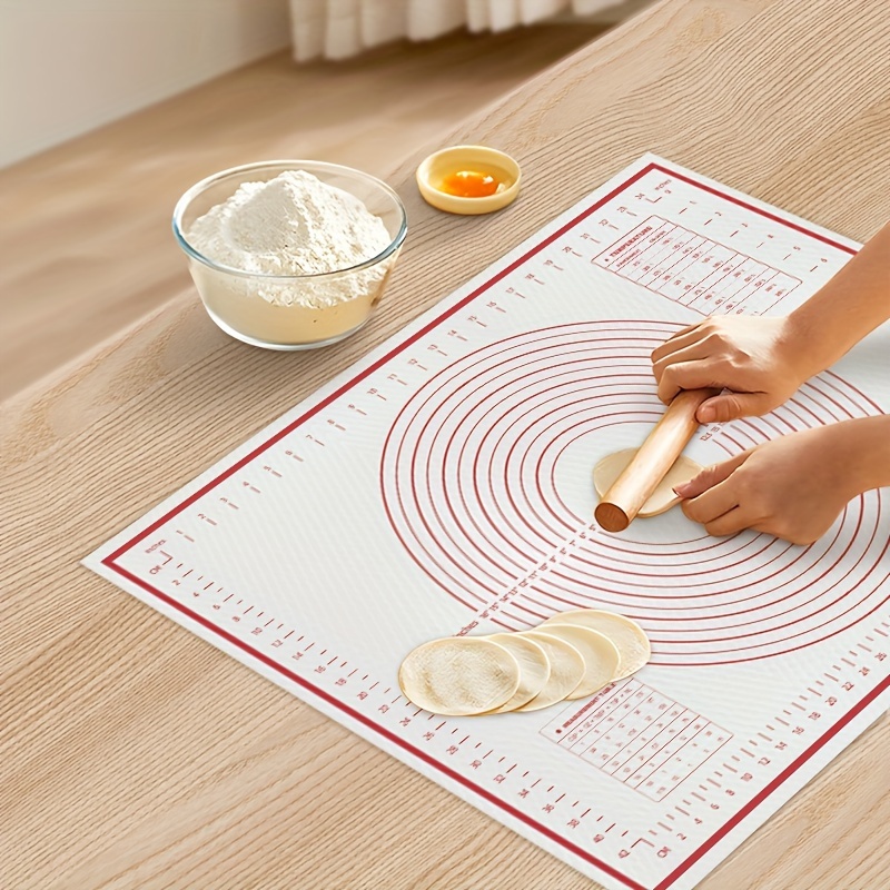 

Graduated Design Baking Mat Set: Large And Xl Sizes, Eva Food-grade Material, , Easy To Clean, With Precise Measurements For Perfect Baking