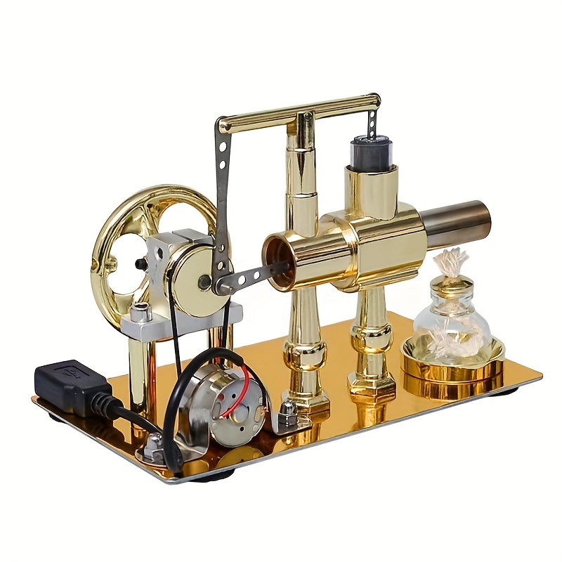 

Stirling Engine Generator: Aluminum Alloy, Physics Popular Science, Suitable For Ages 14 And Up