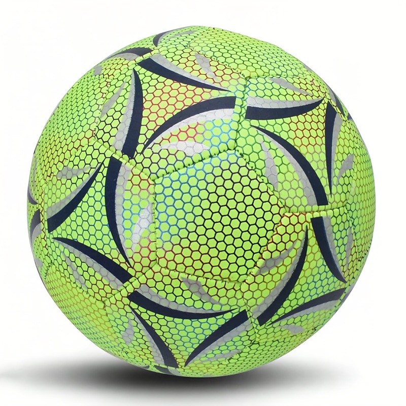 TEMU Size 5 Luminous Soccer Ball Professional Football High Quality Faux Leather Competition And Training Balls