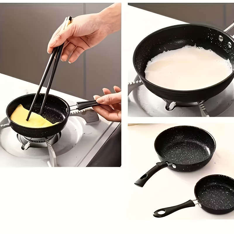 Sartén Multifuncional Antiadherente de 14 cm de Diámetro, Fácil de Limpiar, Mini Sartén para Huevos y Filetes, Adecuada para 11 Fiestas, Compatible con Placas de Inducción y Cocinas de Gas - Elección Ideal para Cocinar Desayunos y Almuerzos - Imagen 7