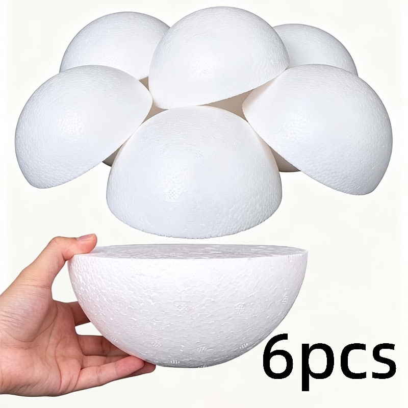 TEMU Ensemble de 6 bases hémisphériques en mousse pour fixer les tiges florales ; en mousse solide pour de réception de mariage et bases florales ;