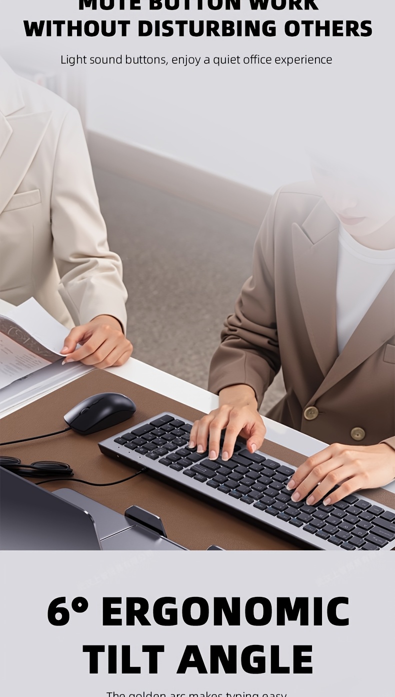 Acer 108-Key Quiet Keyboard | USB Wired Connection, Ergonomic Design, Comfortable Key Press, Responsive Key Rebound, Suitable for Gaming, Office Work, and More