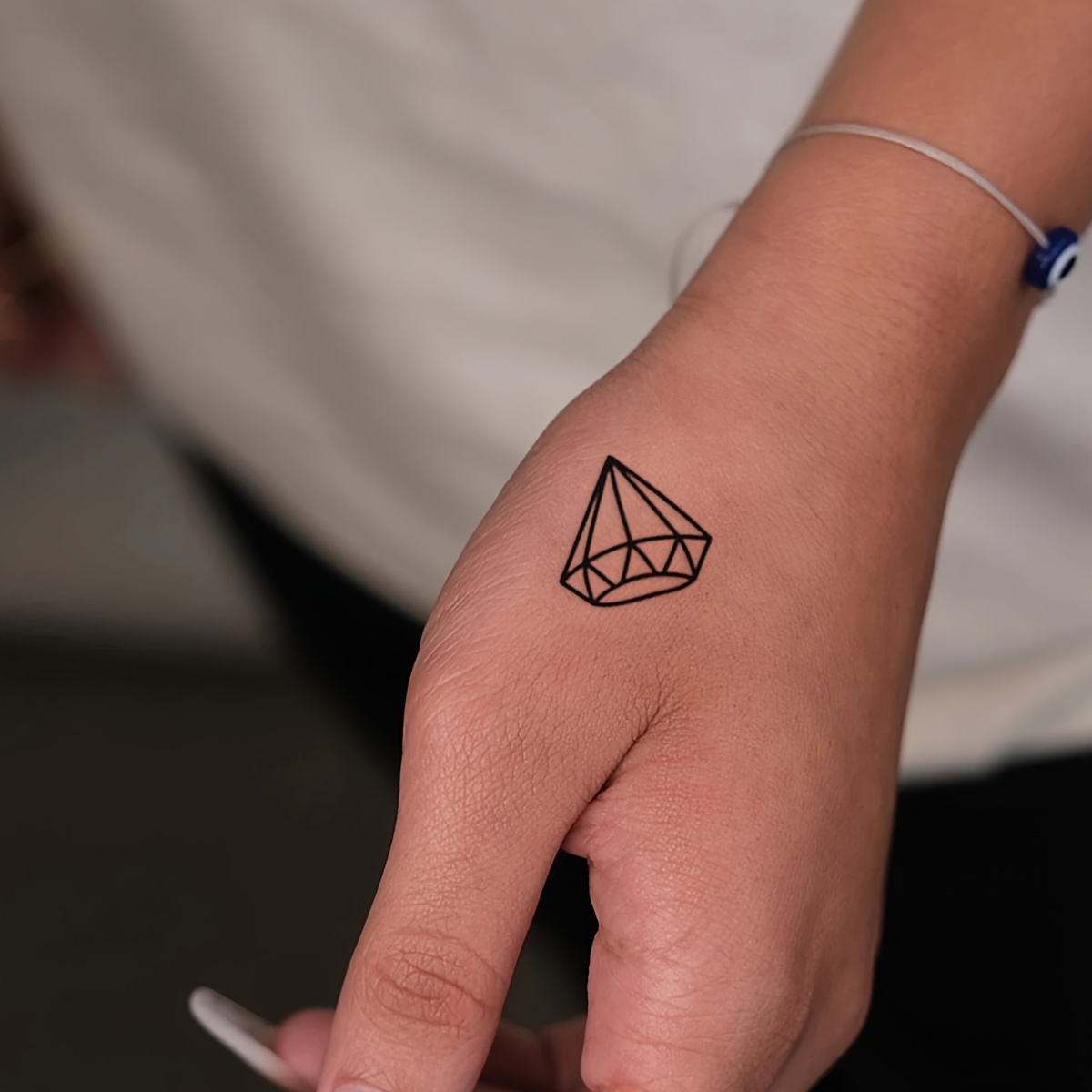 2pcs Temporary Tattoos Multicolor Diamond and Heart Designs, Waterproof  Body Art Stickers for Men Women Ideal for Parties, Festivals, and