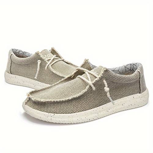 imagen del artículo mocasines para hombre con cordones decorativos, zapatillas cómodas antideslizantes o transpirables, y verano