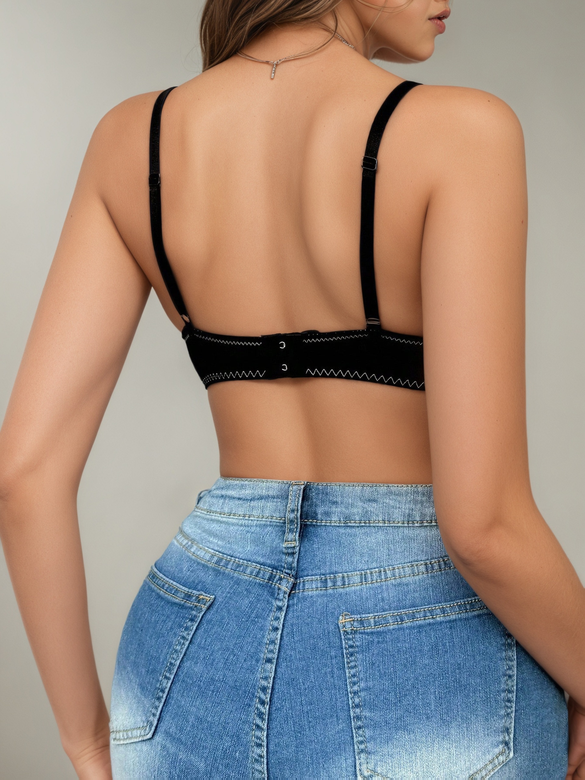 Elegante push-up bh voor dames met kanten afwerking