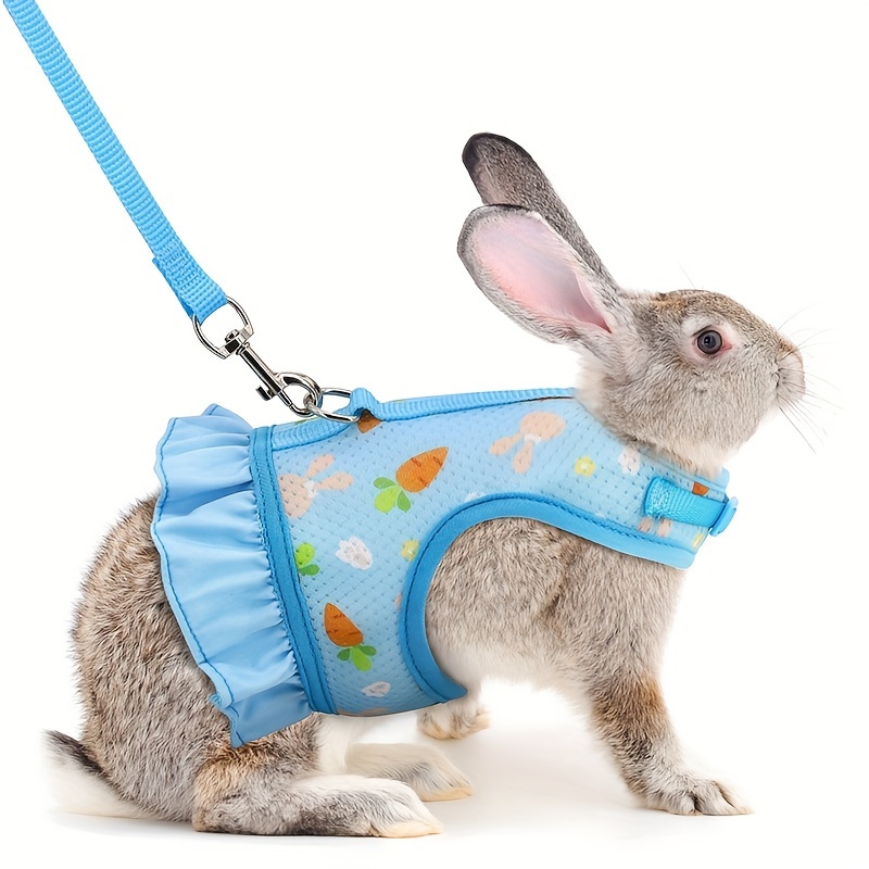 Printed Bunny Harness Leash Breathable Small Pet Chest Strap Temu Kuwait