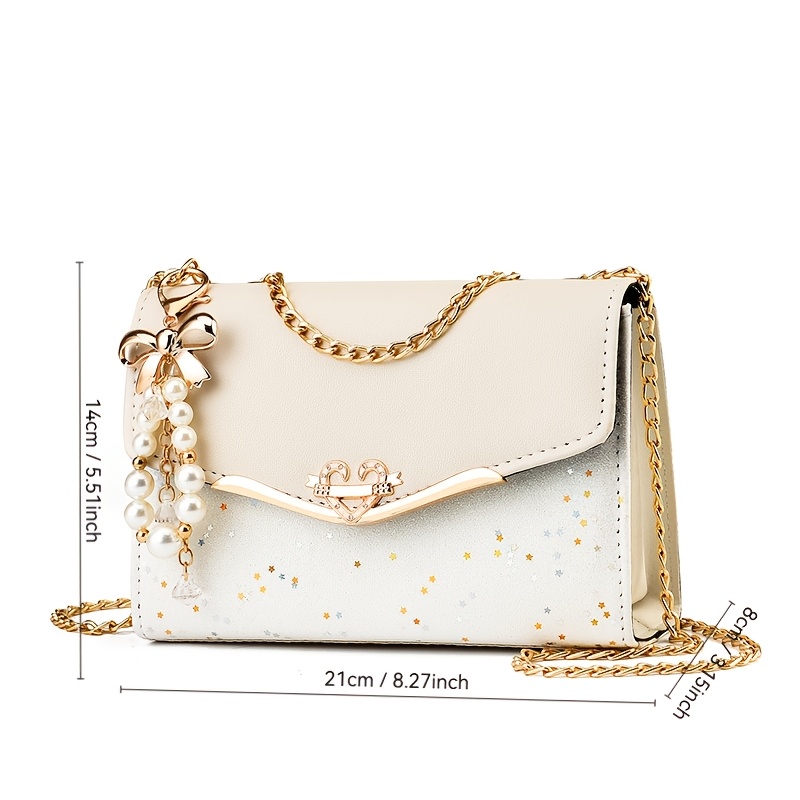 Nouveau Sac à Bandoulière à Paillettes pour Femme Printemps/Été, Sac à Bandoulière Style Coréen, Sac à Main Tendance pour Dame, Sac Fourre-Tout Grande Capacité, Sac de Courses, Sac à Bandoulière, Sac de Travail, Trousse de Maquillage, Sac de Voyage Mignon, Sac de Mariage, Pochette, Sac Fourre-Tout
