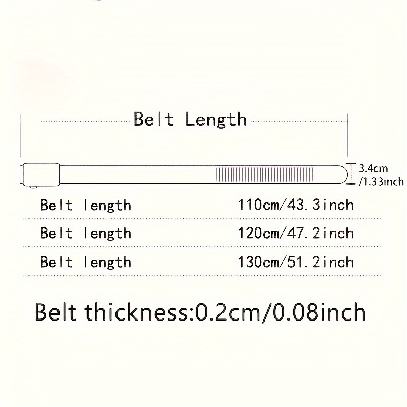 Men's Sleek Leather Belt with Automatic Buckle