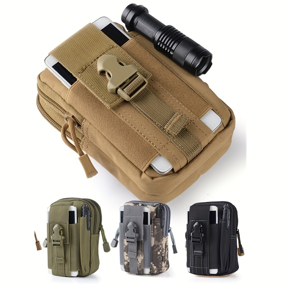 

1pc Men's Canvas Waist Bag, Casual Sports Fanny Pack
