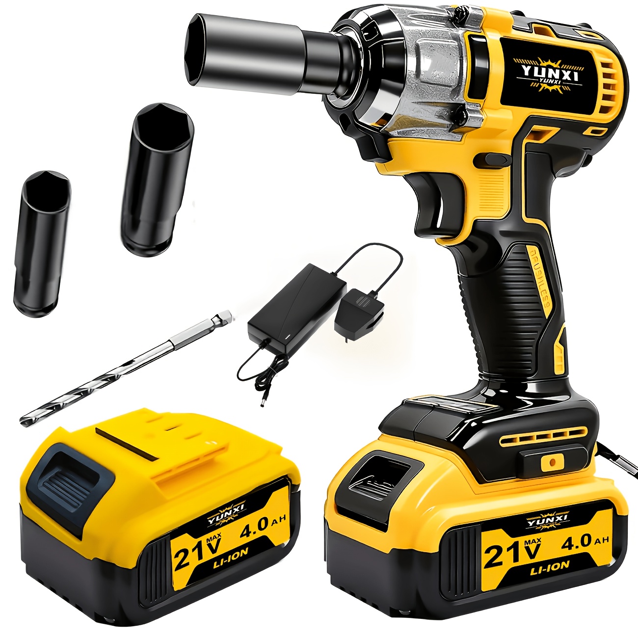 21V High Torque Cordless Impact Wrench Kit