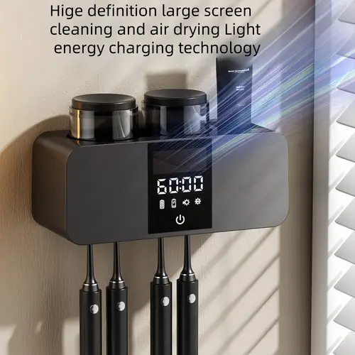 toothbrush holders for bathrooms toothbrush dryer and holder smart home bathroom accessories 2 cups 4 slots electric toothbrush holder wall mounted bathroom decor