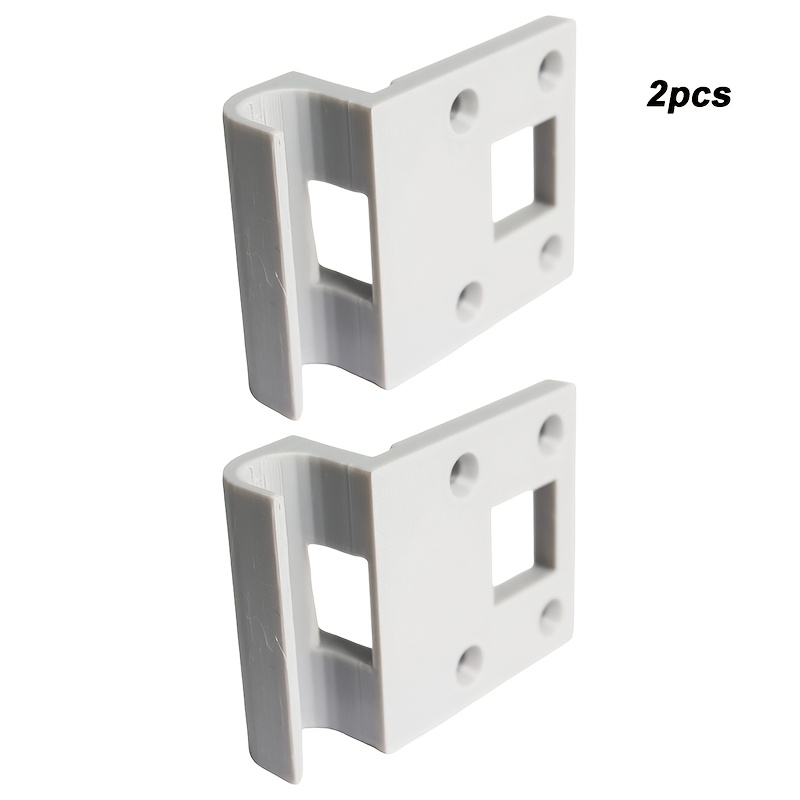 TEMU 2pcs Rv And Camping Van Tabletop Brackets, White Dining Table Clamps, Durable And , Suitable For Rv And Camping Van Desktop Mounting Brackets,