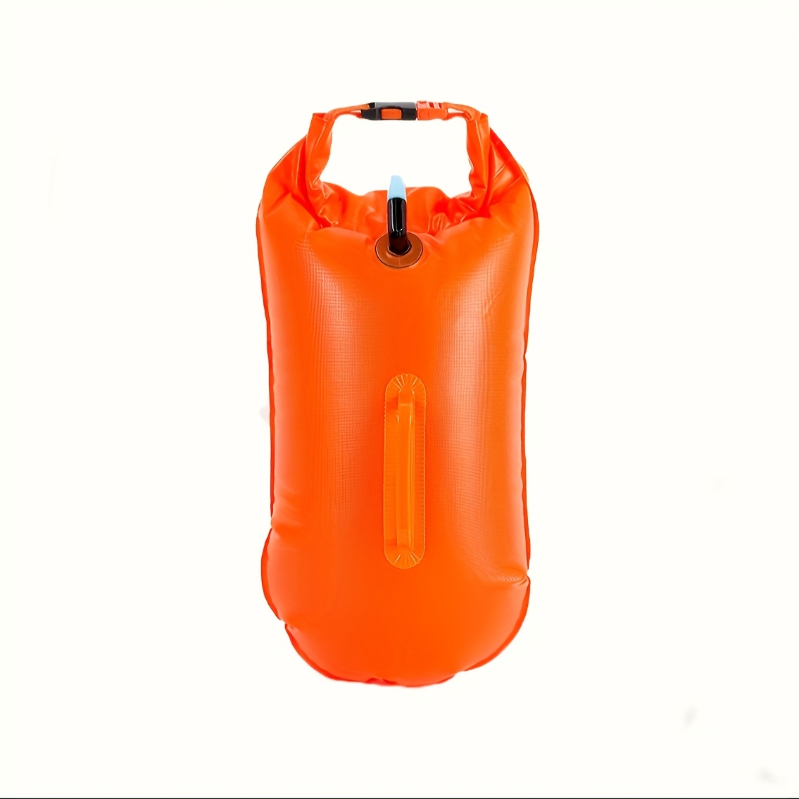 E-shop Eine orangefarbene schwimmende PVC-Aufblasbare Aufbewahrungstasche mit rotierenden Rädern