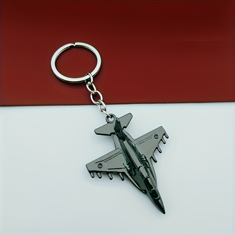10pcs Men's Metal Airplane Keychain Tool Pendant
