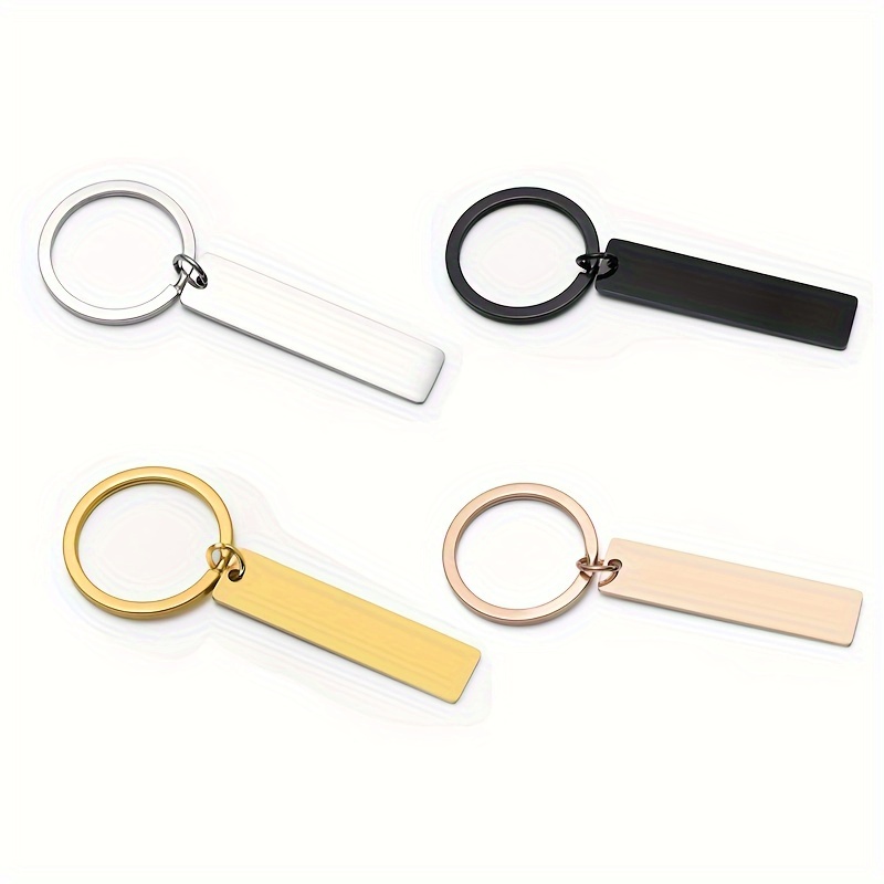 

1pc Men's Stainless Steel Keychain, Simple Graduation Pendant Key Ring