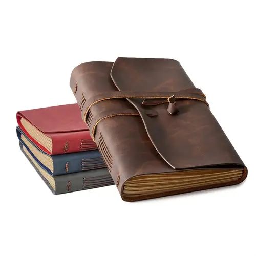 leather journal notebook 5 x7 1 a5 size hard cover fantasy theme with stitched binding perfect gift for men and women artist traveler
