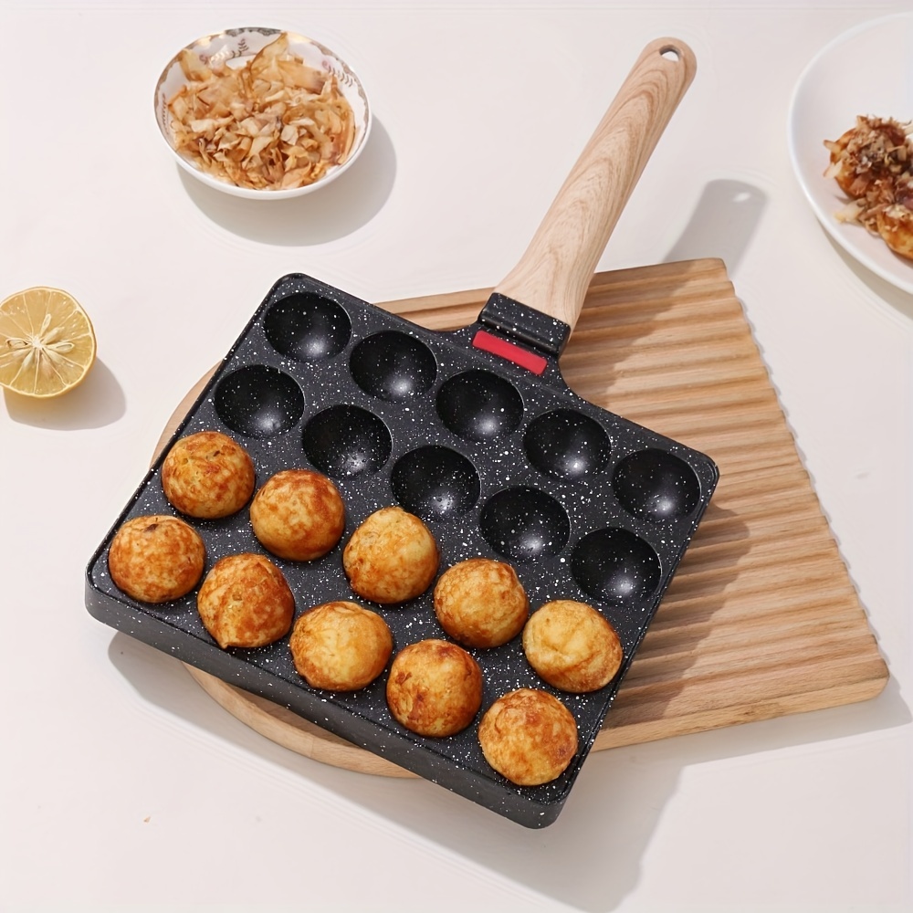 たこ焼きを作るための1個の たこ焼きグリルパン 20穴のアルミ製