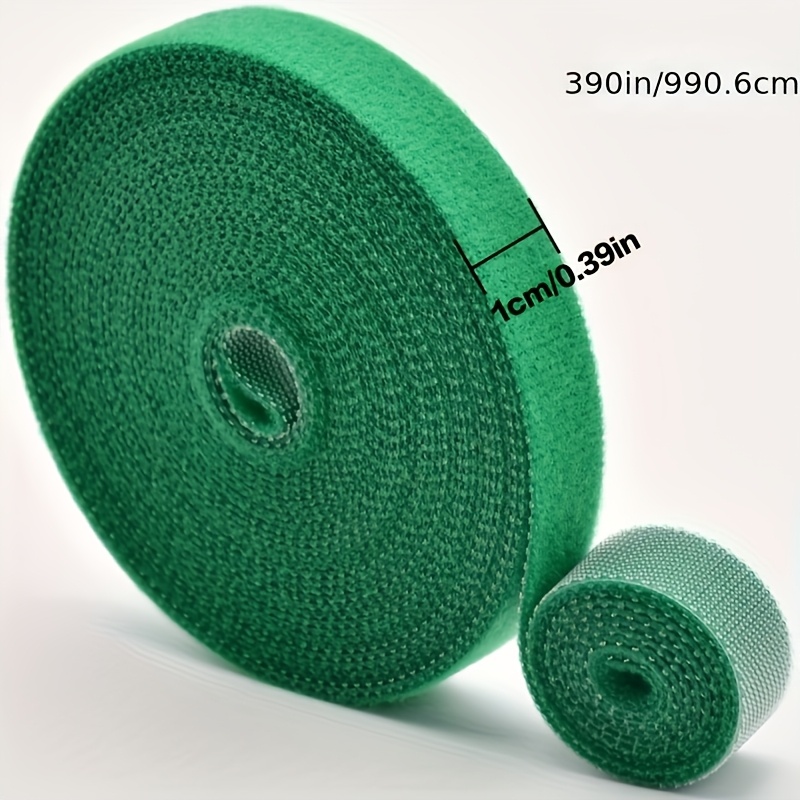 5 Meters/Roll Reusable Nylon Plant Tie - Green Garden Plant Bandage Cable Tie - Self-adhesive Plant Fastening Tape - Suitable for Plants, Gardens, Home - High-Quality, Durable and Easy to Use