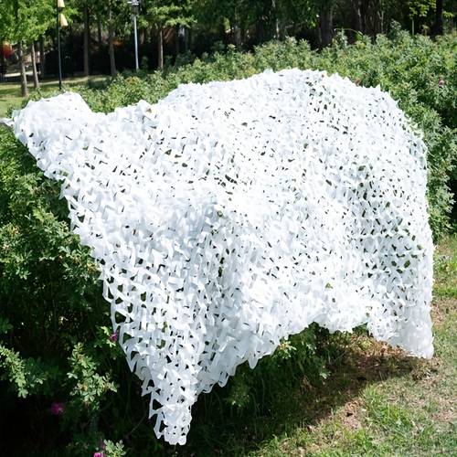 white camouflage mesh net roll vacuum packed suitable for outdoor shade deer netting party decorations sun shade and camping