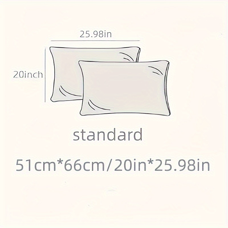 2pcs luxurious   pillowcases breathable   cooling feel solid color with envelope closure machine washable 2pcs details 4