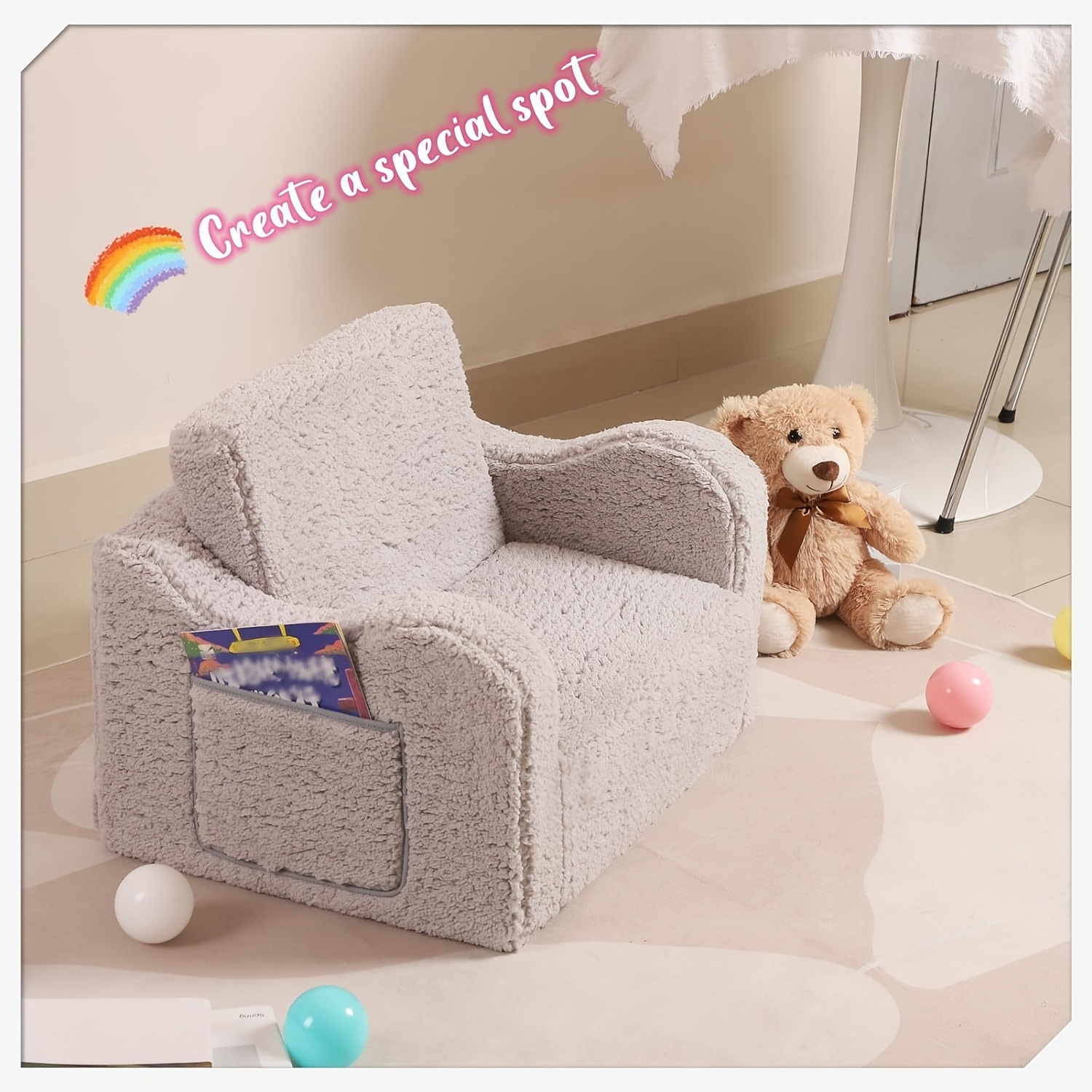   Sofa, 2-in-1 Folding Convertible Couch to Bed for Girls and Boys for Halloween and Christmas for Halloween and Christmas
