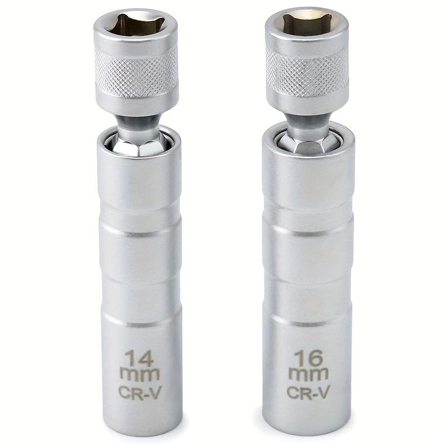 TEMU 14mm 16mm Magnet Spark Plug Removal Tool Socket Wrench 3/8