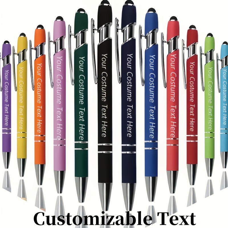 

Customizable Metal Ballpoint Pen With Personalized Rubber Tip - Elegant Gift For , Christmas, Day, Birthdays, Graduations, Anniversaries -