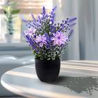 3 stück künstliche lavendelblumenpflanzen künstliche lavendelblumendekorationen falsche blumen lila dekorative pflanzen in töpfen badezimmer schlafzimmer küche bauernhaus zuhause