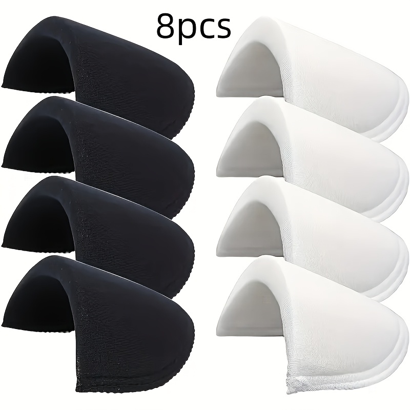 E-shop 4er/8er Pack Poly Näh Schulterpolster Set, Unisex, Gepolstert, Jacken Kleidungsstück Nähzubehör für Kleiderfutter