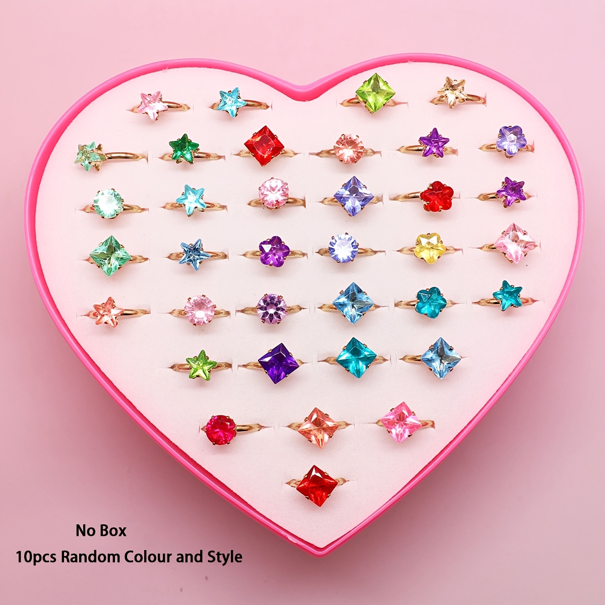 TEMU 10pcs Set For Teen Girl, Exquisite Sparkling Small Gift For Or Yourself, Suitable For Trendy Stackable Finger Jewelry For Daily Matching (random