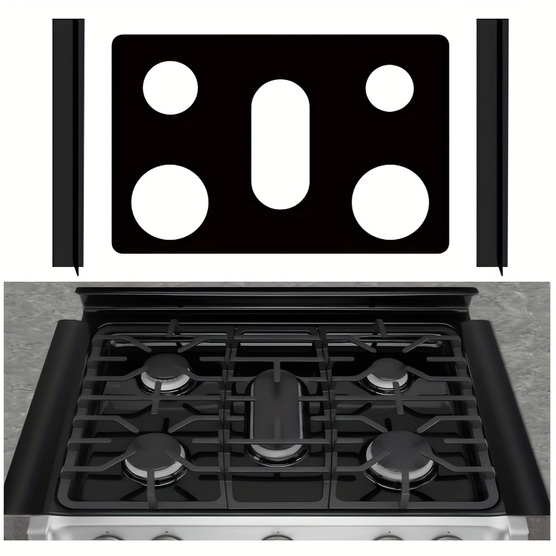 TEMU Gas Stove Hood - Reusable Hood For 30 Inch Lg Gas Stove Model Lgldg4315, Lrg4115, Lrg4113, Ldg4313- Non Stick Washable Hood With 2 Seam Covers, Suitable Stove Top Protector