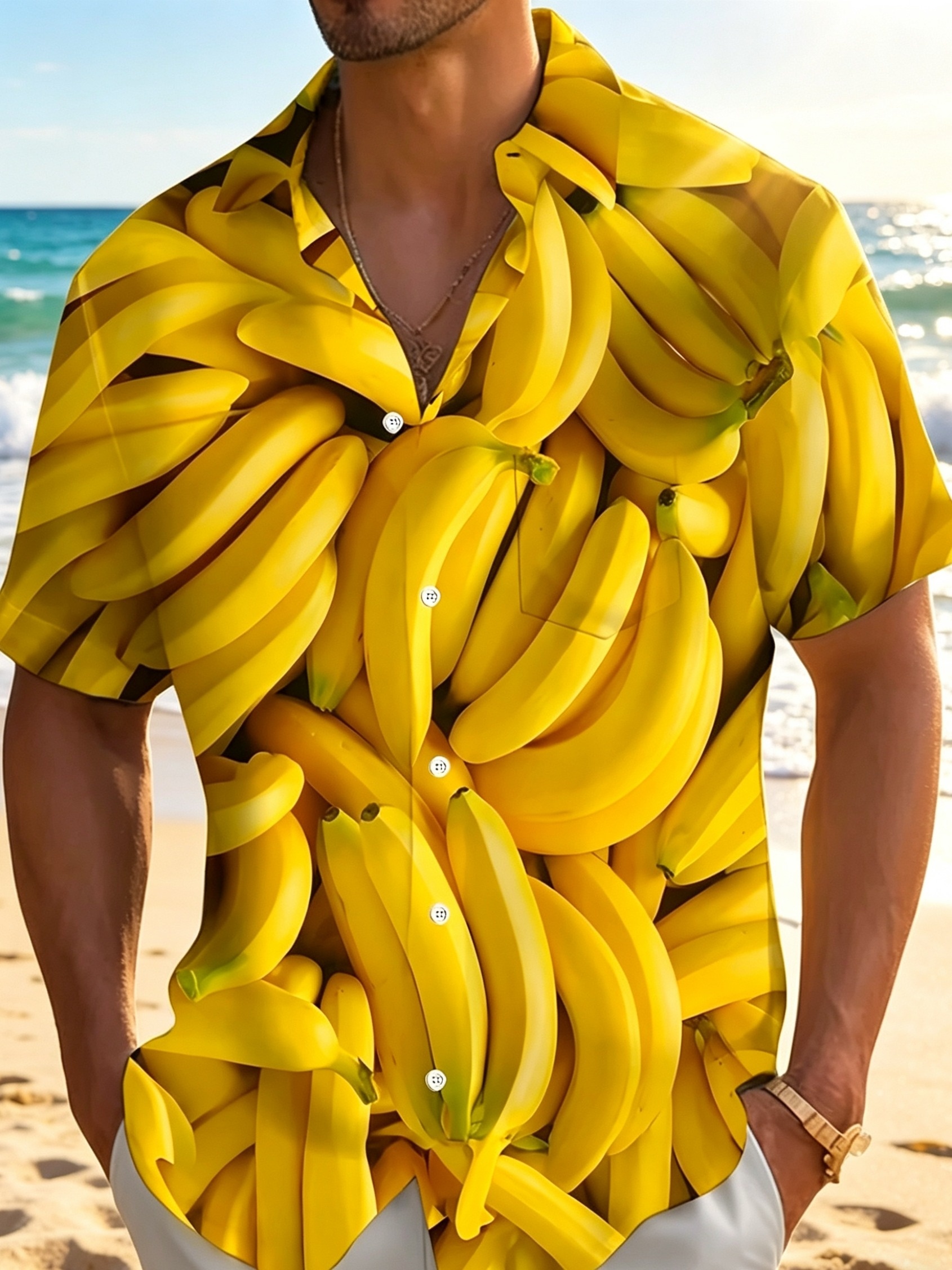 banana shirt sold on Temu United States