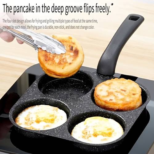 4 in cooker non stick single handle frying pan dishwasher safe compatible with electric stove suitable for uses such as pancakes and eggs kitchen gadgets